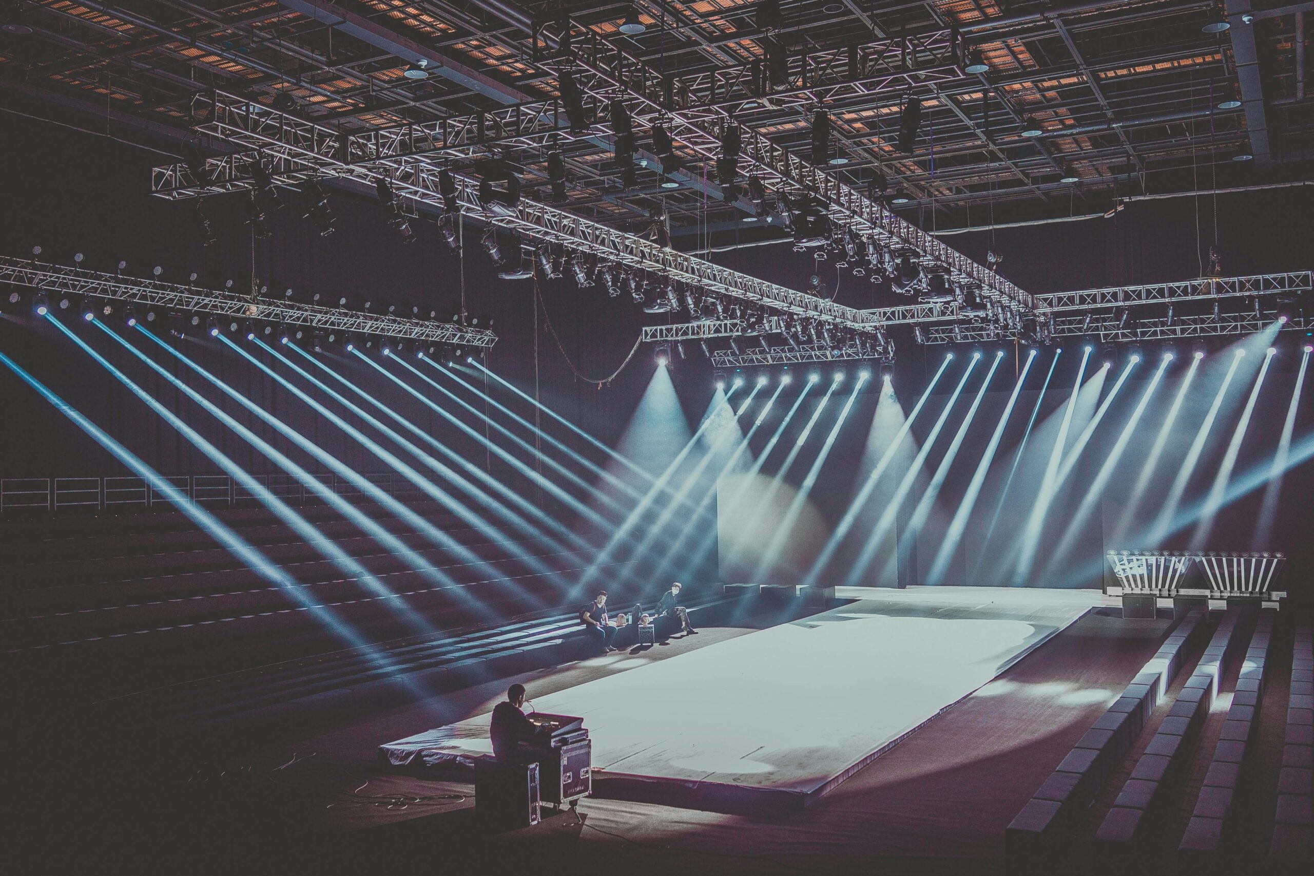 Image with an entertainment production set.
